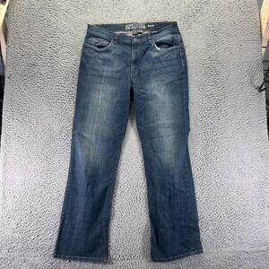 Kenneth Cole Reaction Jeans Men 34x32 Blue Cotton Denim Bootcut Workwear Stretch